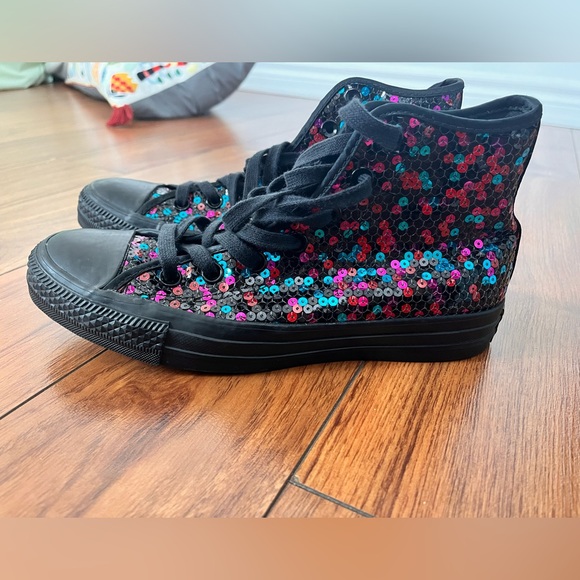 Converse Multicolor Sequin High-Tops - Picture 3 of 8